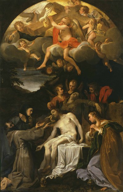 Die Beweinung Christi mit Heiligen von Annibale Carracci